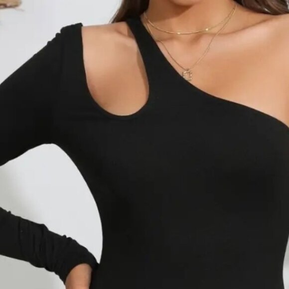 Cutout One Shoulder Mini Dress - Picture 3 of 7